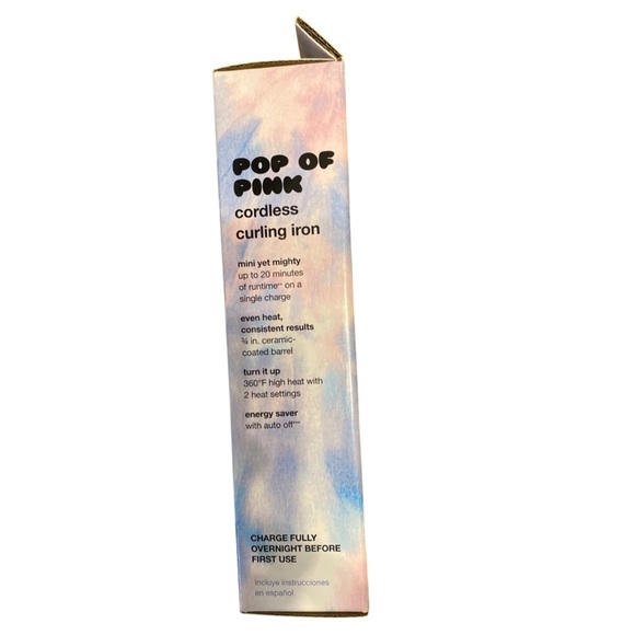 Conair Pop of Pink Cordless Curling Iron NWT - Picture 3 of 3